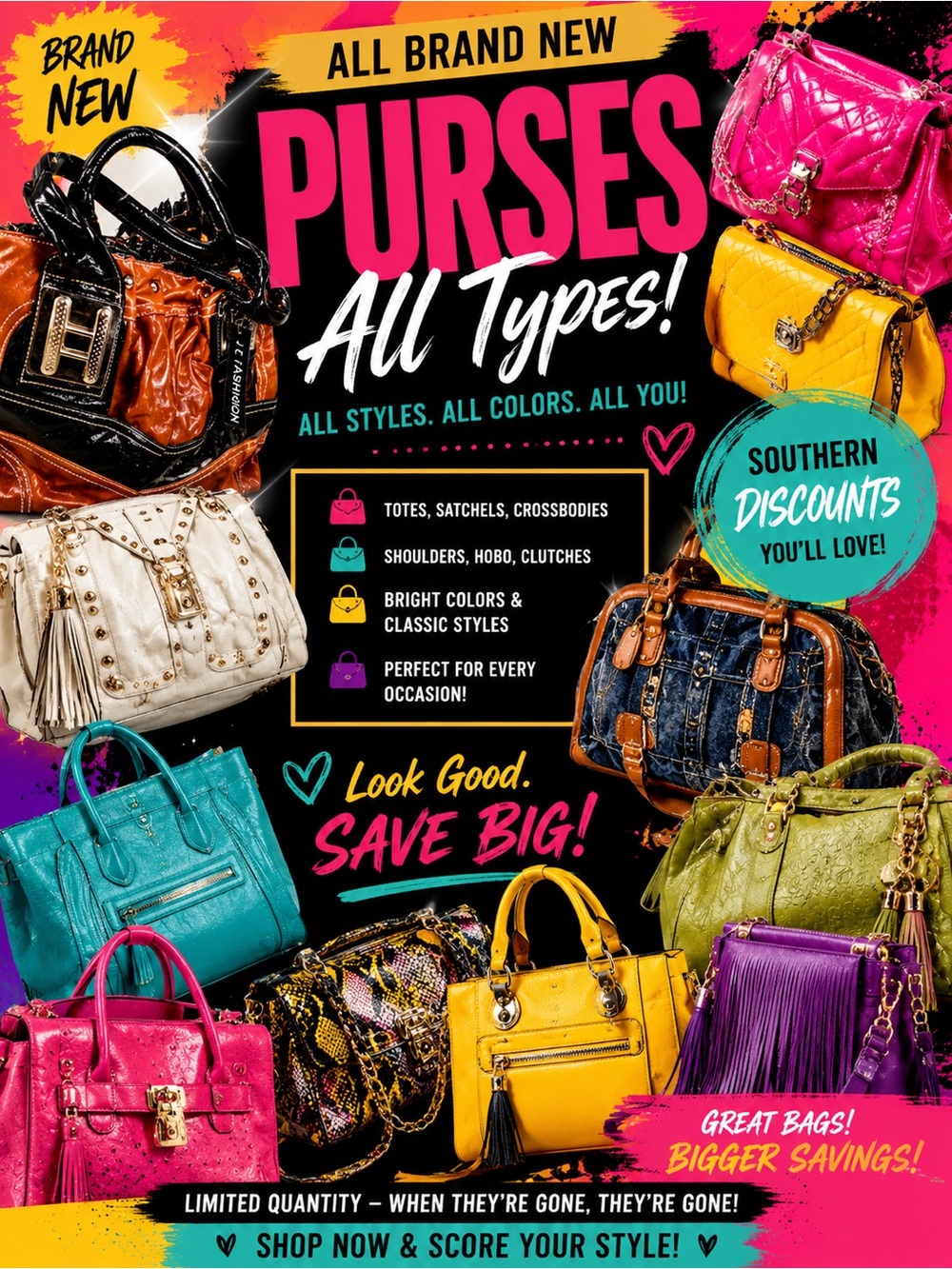 Mixed-Color Women’s bags Collection - Multiple Styles
